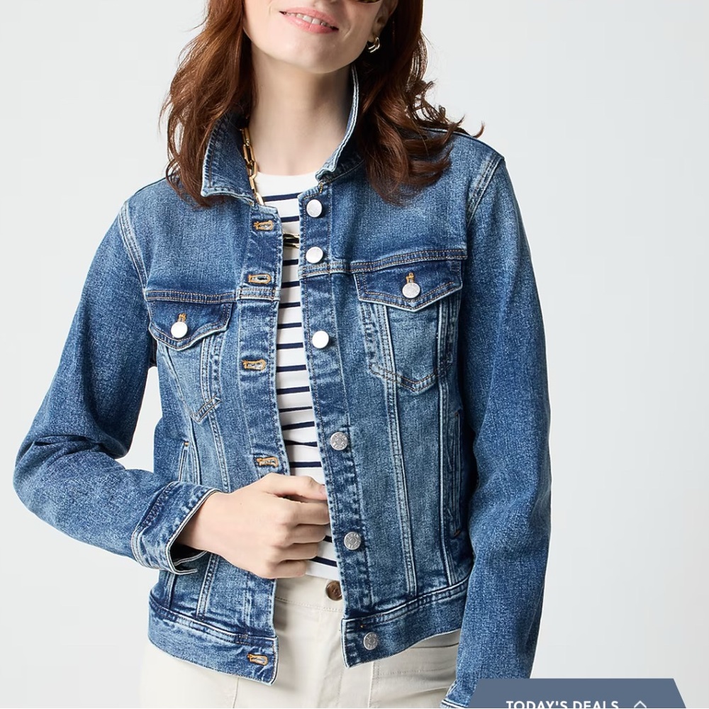 EUC J Crew Classic Jean Jacket in blue denim